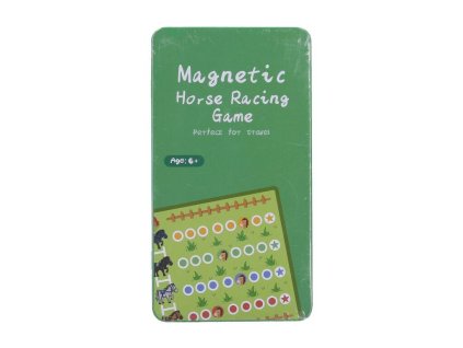 HRA KOŇSKÉ DOSTIHY MAGNETICKÁ CESTOVNÍ PLECHOVÁ KR. W037527