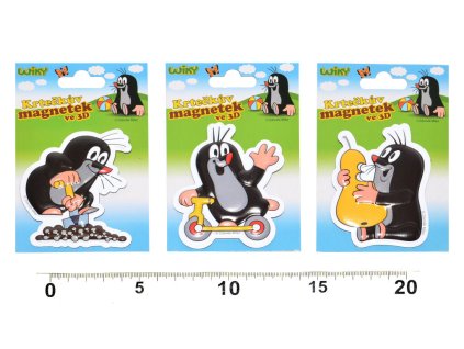 MAGNET 3D KRTEK 7,5CM MIX 3DRUHŮ W171042