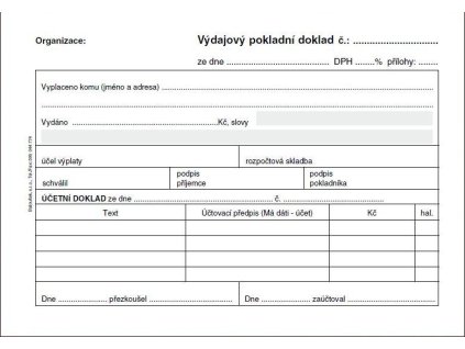 PT050 VYDAJ.DOKL.I PRO PODV.UCE.A6 $
