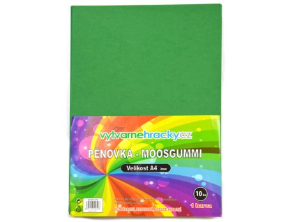 Pěnová guma 20x29cm 2mm EVA-1010 tmavě zelená
