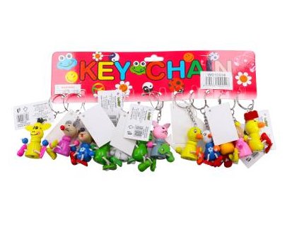 KLÍČENKA ZVÍŘÁTKO DŘEVĚNÉ MIX W010938