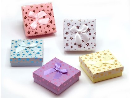 Dárková krabička 9x9x3cm Laser Star  980229