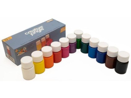 TEMPEROVÉ BARVY 12X25ML PLAST.NÁDOBKY CEA2203
