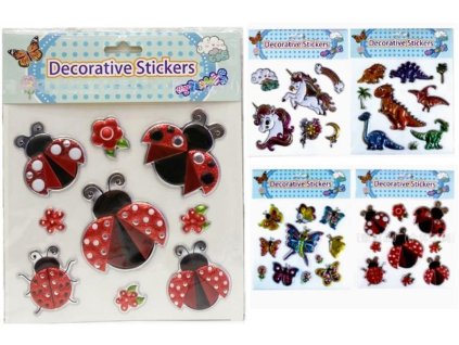SAMOLEPÍCÍ DEKORACE  MIX 12KS 24387