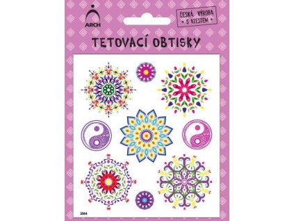 TETOVACÍ OBTISKY DĚTSKÉ MANDALY 02 2564