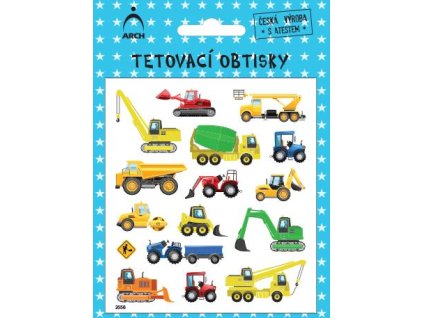 2556 Dětské tetovací obtisky - dopravní prostředky 04