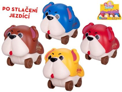 PEJSEK 7,5CM JEZDÍCÍ 4 BARVY   51247