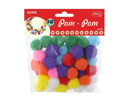 BAMBULKY MIDI BAREVNÝ MIX   RAD069