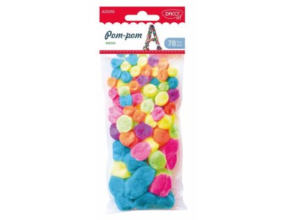 BAMBULKY NEONOVÉ MIX VELIKOSTÍ   RAD090