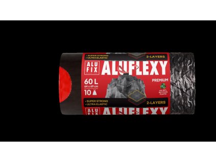 PYTLE NA ODPAD ZATAH. 60L, 64X69CM 10KS ČERNÉ -STŘ. 33MIK MSZ60ALU