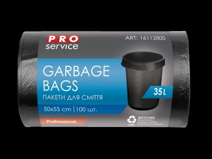 PYTEL NA ODPAD PRO SERVIS MS3520BLACKPRO 35L 100KS HDPE ČERNÉ 50x55CM