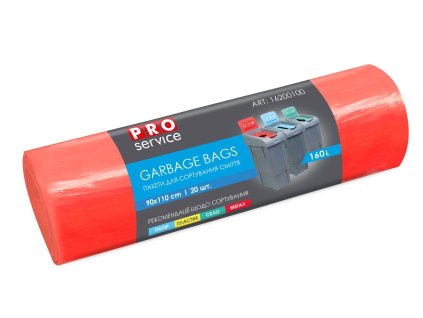 PYTEL NA ODPAD PRO SERVIS METAL 160L 20KS 90X110 ČERVENÝ 20MIK MS16010REDPRO