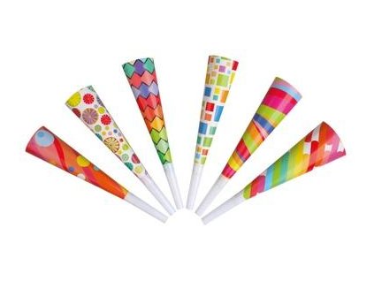 9236 TRUMPETY MIX MOTIVŮ 19 cm, 6 ks