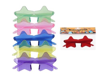 BRÝLE KARNEVAL HVĚZDY   W045098