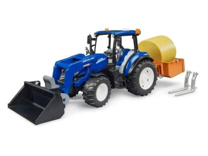 BRUDER TRAKTOR NEW HOLLAND T5.120 S PŘEDNÍM NAKLADAČEM    2187