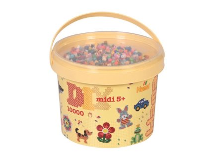 HAMA ZAŽEHLOVACÍ KORÁLKY V BOXU MIDI MIX 48 BAREV 10.000KS   H180-68