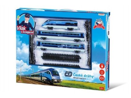 VLAK ČESKÉ DRÁHYs kolejemi SE ZVUKEM A SVĚTLEM V KR  189690