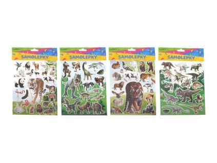 NÁLEPKY ZVÍŘATA MIX W054127