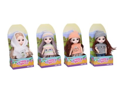 PANENKA 15CM V ZIMNÍM OBLEČENÍ 4D V KR   W036480