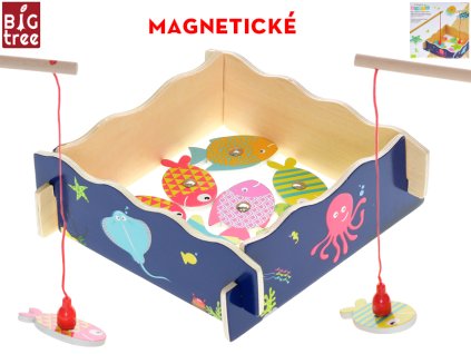 HRA DŘEVĚNÁ RYBÁŘ 18X18CM  610280