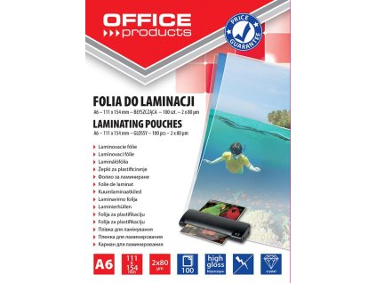 LAMINOVACÍ KAPSA A6 80MIK 100KS LESKLÉ