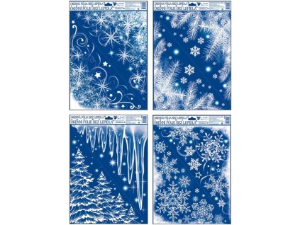 OKENNÍ FÓLIE S GLITRY ROHOVÁ LES VĚTVE 339