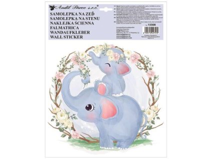 SAMOLEPKY NA ZEĎ BAREVNÁ SLON 15508