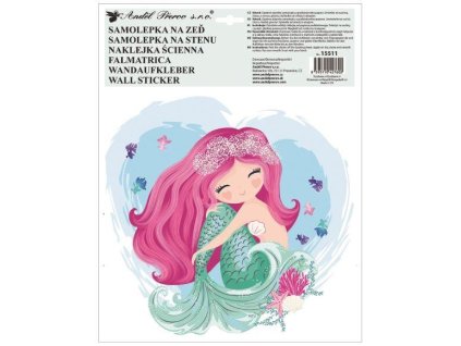 SAMOLEPKY NA ZEĎ BAREVNÁ MOŘSKÁ PANNA 15511