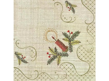Vánoční ubrousky Daisy 33x33cm 20ks 3vrstvé SD_GW_014501
