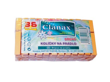 0220866 Kolíčky na prádlo dřevěné 36ks "A"