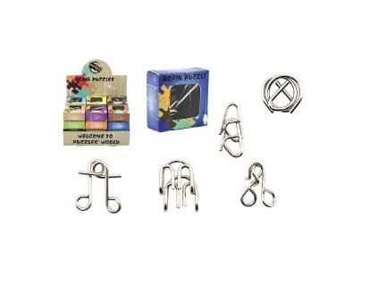 HLAVOLAM KOVOVÝ 5X5CM MIX DRUHŮ V KR 850147