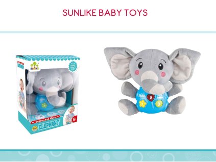 SLON BABY ZVUKOVÝ PLAST/PLYŠ  23727