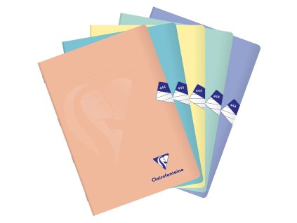 Školní sešit Clairefontaine Mimesys PASTEL PP A4 "444" linka, 40 listů CZ/SK  1444-00-PP-PAS