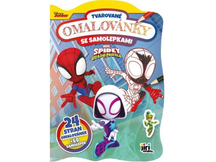 3875-5 Tvarované omalovánky Spidey