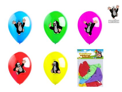 NAFUKOVACÍ BALONEK KRTEK 5KS 049187