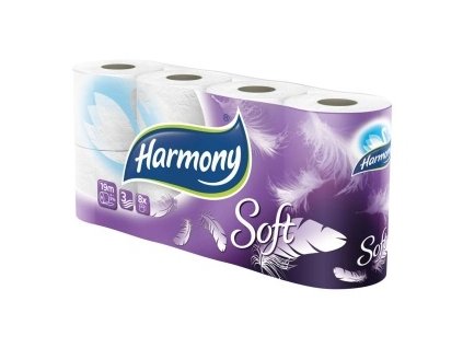 Toaletní papír Harmony Soft 8x17,5m 3vrstvý