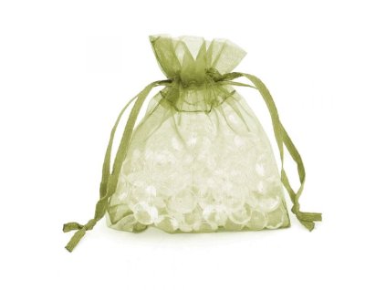 249625 SÁČEK ORGANZA 9X12CM OLIVA