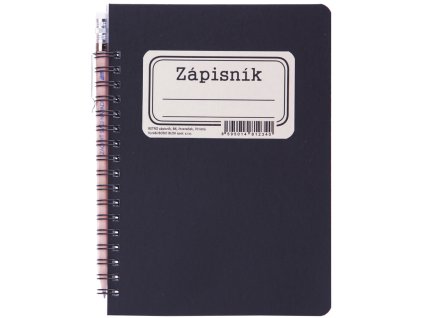Kroužkový zápisník s tužkou RETRO B6, čtvereček, 70 listů 24954