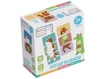 KUKIKUK VÉÉÉLIKÁ SKLÁDAČKA VESELÁ ZVÍŘÁTKA   80003