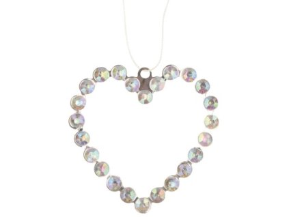 SRDCE KOVOVÉ S KAMÍNKY 9CM NA ZAVĚŠENÍ 1909