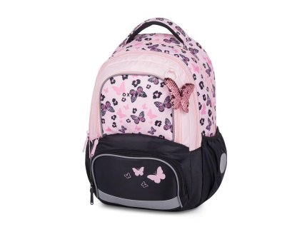 ŠKOLNÍ BATOH OXY NEXT BUTTERFLY PINK 9-77325