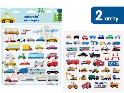 SAMOLEPKY DOPRAVA 2 ARCHY 19X19 54072