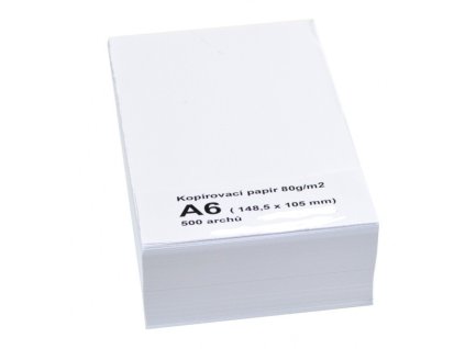 Kopírovací papír A6, 80g, 500ks