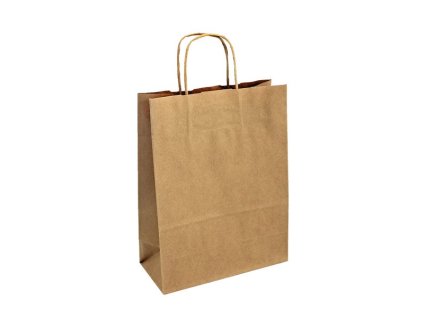 Taška hnědá 240x310x100mm bez potisku