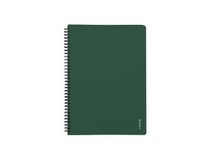 Twin wire blok A5 PP VERDE zelená 8-869