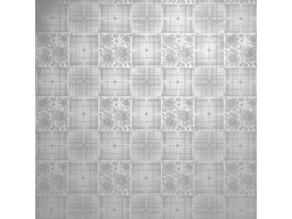 UBRUS BÍLÝ-KOSTKY-KVÍTKA 140x110 4800600