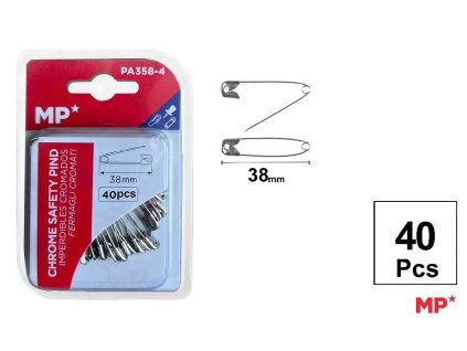 ŠPENDLÍK SPINACÍ 40KS 38MM PA358-4