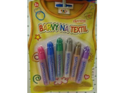 BARVY NA TEXTIL TŘPYTIVÉ 6KS 7ML FBG076 X
