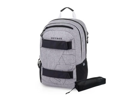 STUDENTSKÝ BATOH + ETUE OXY SPORT GREY MELANGE 9-23226E