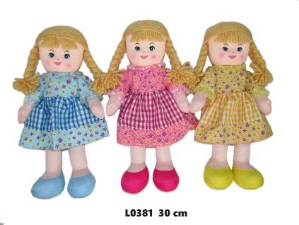PANENKA LÁTKOVÁ 30CM 3 DRUHY   L0381